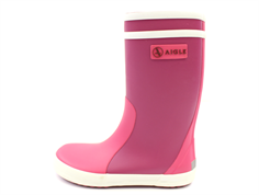 Aigle Lolly Pop rubber boot walls rose blanc